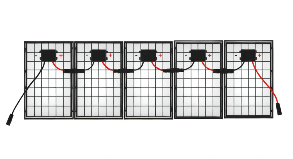 Conexión de paneles solares